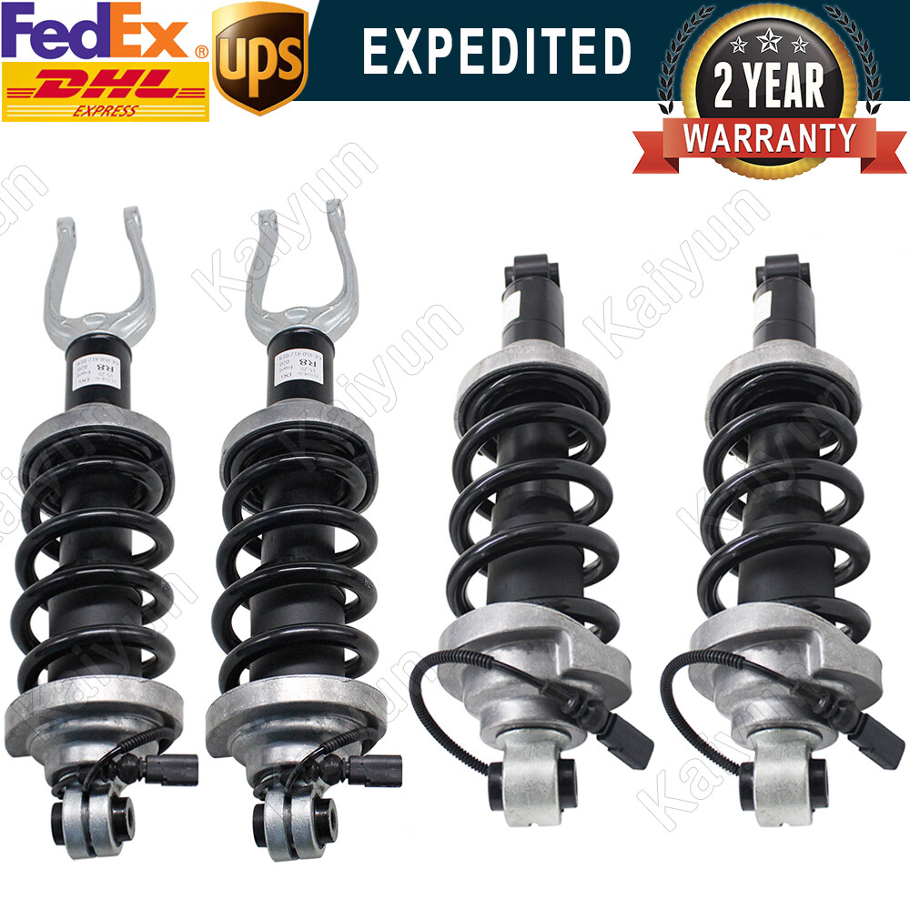 4PCS Front Rear L+R Air Suspension Shocks Magnetic Ride For Audi R8 Lamborghini