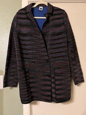 Missoni Italy Double Breasted Sweater Jacket Size Us 4 40 Vibrant Rare Amazing