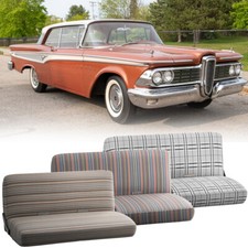 Deluxe Car Front Bench Blanket Saddleblanket Seat Cover For Chevy Bel Air 55-62 Deluxe Car Front Bench Blanket Saddleblanket Seat Cover For Chevy Bel Air 55-62