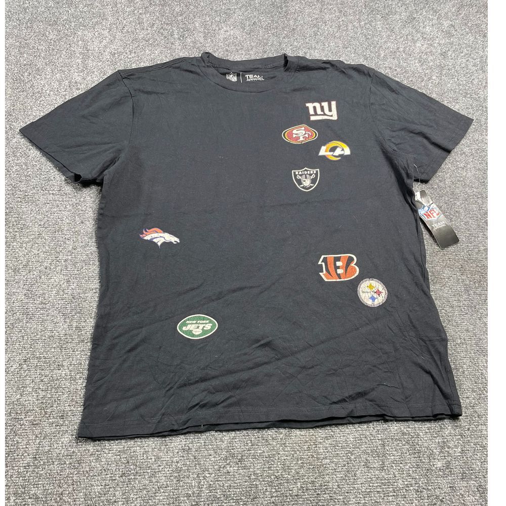 NY Jets NFL Men’s Black Graphic Crew Neck T-Shirt Size L