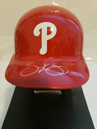 Scott Kingery Signed Philadelphia Phillies FS Rep Batting Helmet MLB & Fanatics - Picture 2 of 12