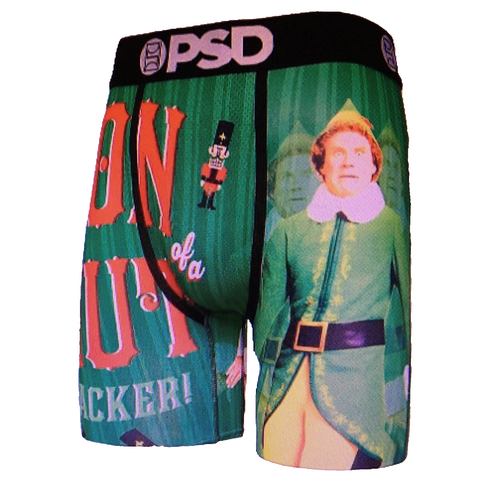 Elf Movie Son Of A Nutcracker Christmas Boxer Briefs with Gift Bag Men Small