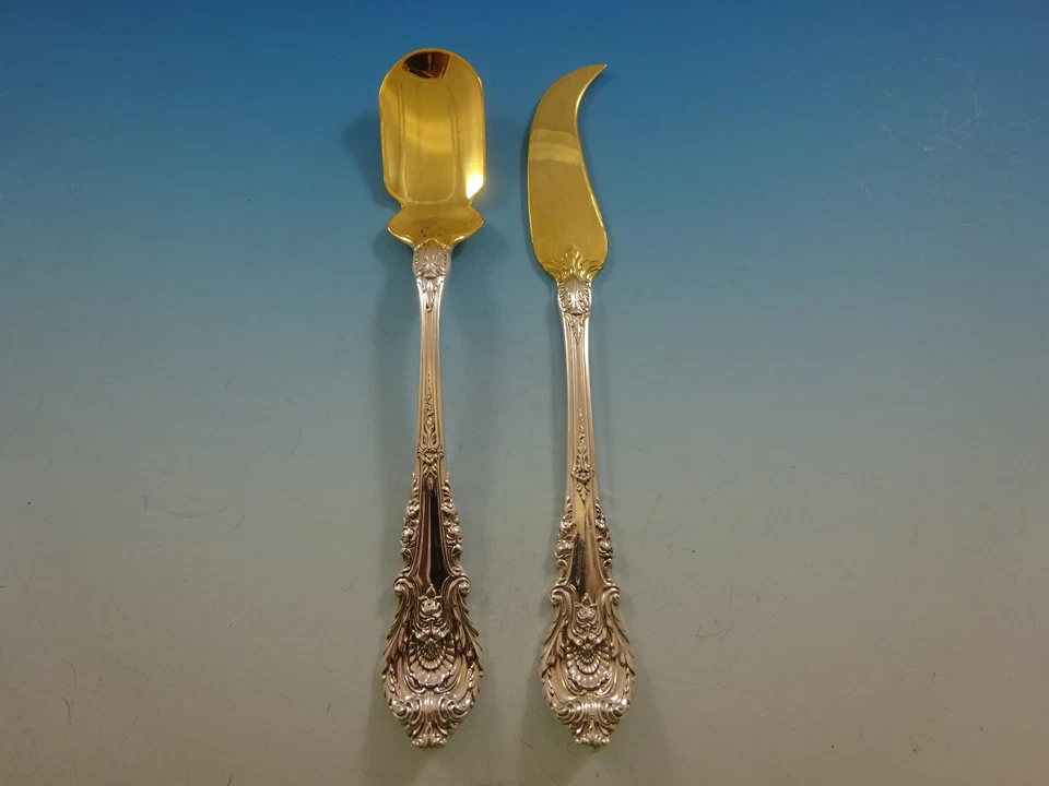 Juego de servir caviar de plata esterlina Sir Christopher by Wallace 2 piezas GW hecho a medida Foto 2 de 4