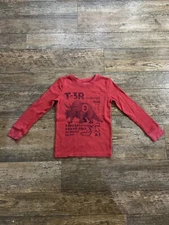 Jumping Beans Triceratops Racer Pangea Grand Prix Kids Red Long Sleeve Shirt 6