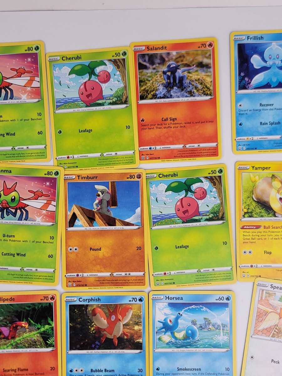 x72 Pokémon Cards Including Stage 1 - Basics - Energy - Trainers