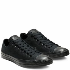 black canvas converse shoes