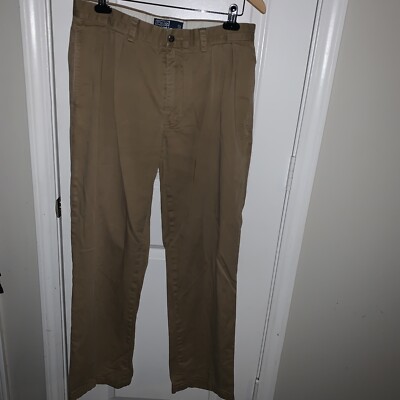 S*N様 90s Polo Ralph Lauren Ethan Pant 33 Polo Ralph Lauren Khaki Pants Men Size 33 x 32 Beige Ethan Pant