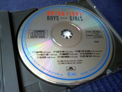 CD Bryan Ferry Boys And Girls First European EG Release 1985 W-Germany 825 659-2