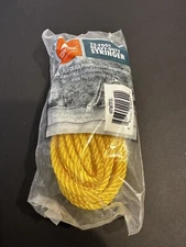 Fishing Stringer – 25 Foot Braided Heavy Duty Poly Yellow