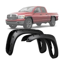 LEDKINGDOMUS Fender Flares Kit Compatible with 2002-2008 Dodge Ram 1500; 2003...