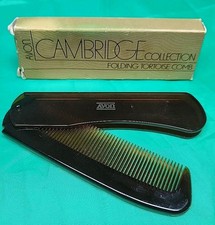 Vintage Avon Cambridge Folding Tortoise Comb fine smooth teeth
