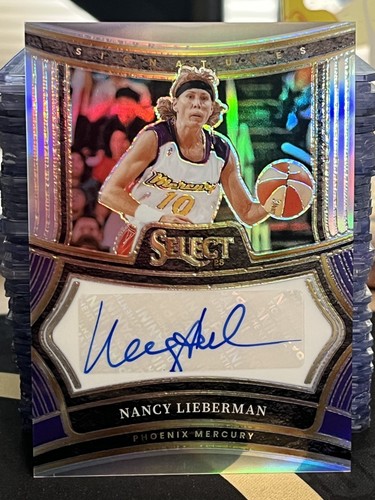 2025 Panini Select WNBA Nancy Lieberman #SG-NL Silver Prizm Auto