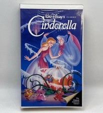 Cinderella VHS Disney Video Tape Black Diamond Classic VTG Clamshell Nearly New!