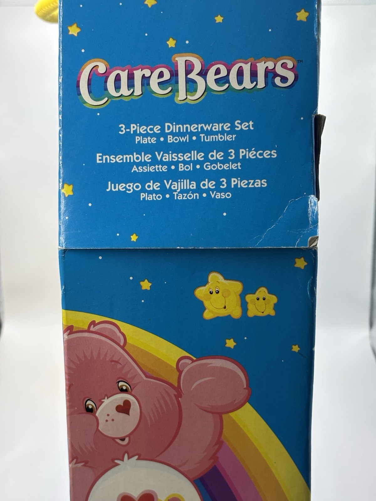 Care Bears 3-Piece Dinnerware Set.  vintage set, produced by Zak Designs 1980s.