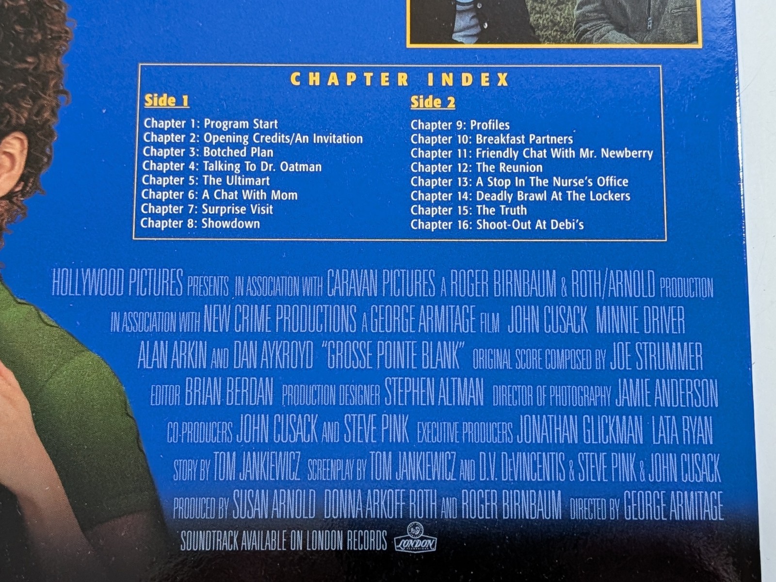 Grosse Pointe Blank Laserdisc LD 1997 John Cusack Minnie Driver Dan Aykroyd