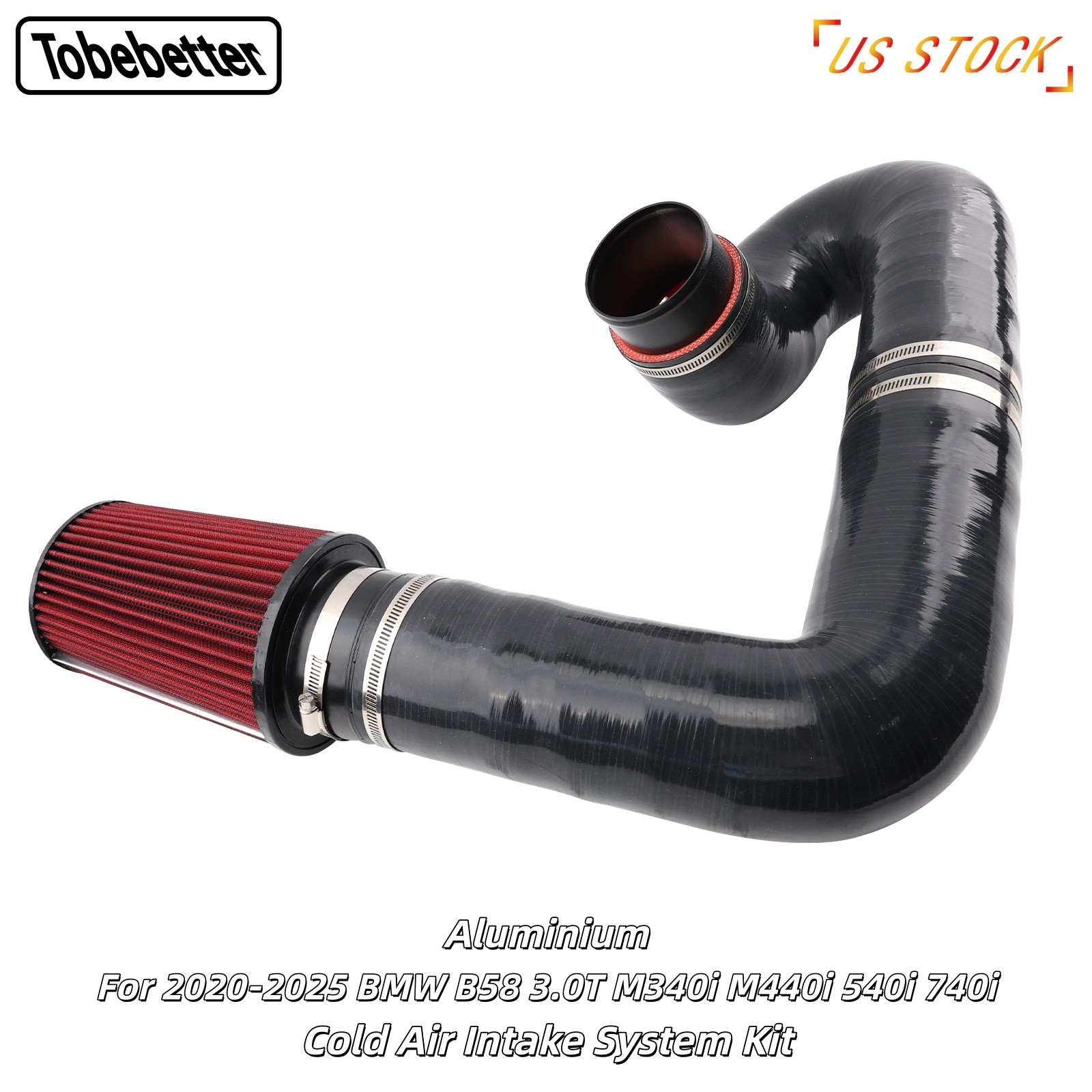 For 2020-2025 BMW 540i M340i B58 3.0T Turbo Front Mount Cold Air Intake System