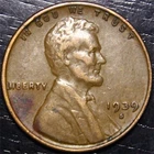 1939 S Lincoln Wheat Penny 1c US Coin San Francisco Mint