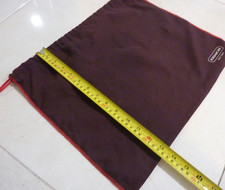 Coach Brown Dust Cover Bag Shoe Purse Protector Red Drawstring 13.5 x 15''