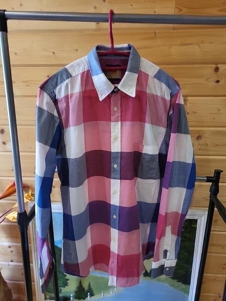Men BOSS Orange Shirt Multicolor Cotton 36 / S /