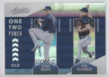 2020 Panini Absolute One Two Punch Silver /99 Mike Clevinger Shane Bieber 0e2x