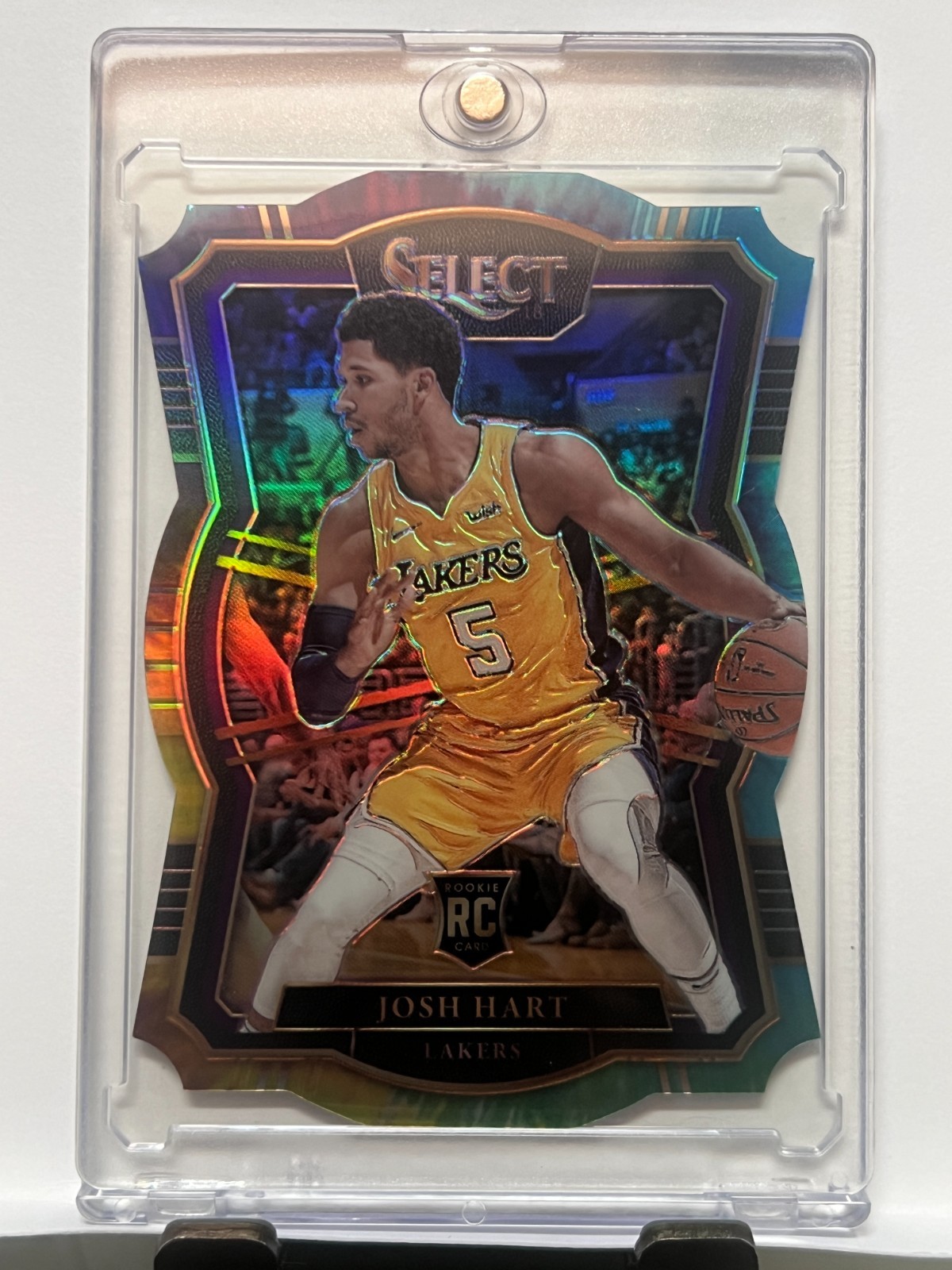 Josh Hart 2017-18 Select Premier Level Die-Cut Tie-Dye Prizm /25 RC Rookie