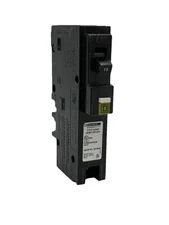 NEW Square D HOM115PCAFI Plug-On Neutral 15 Amp 1 Pole Circuit Breaker