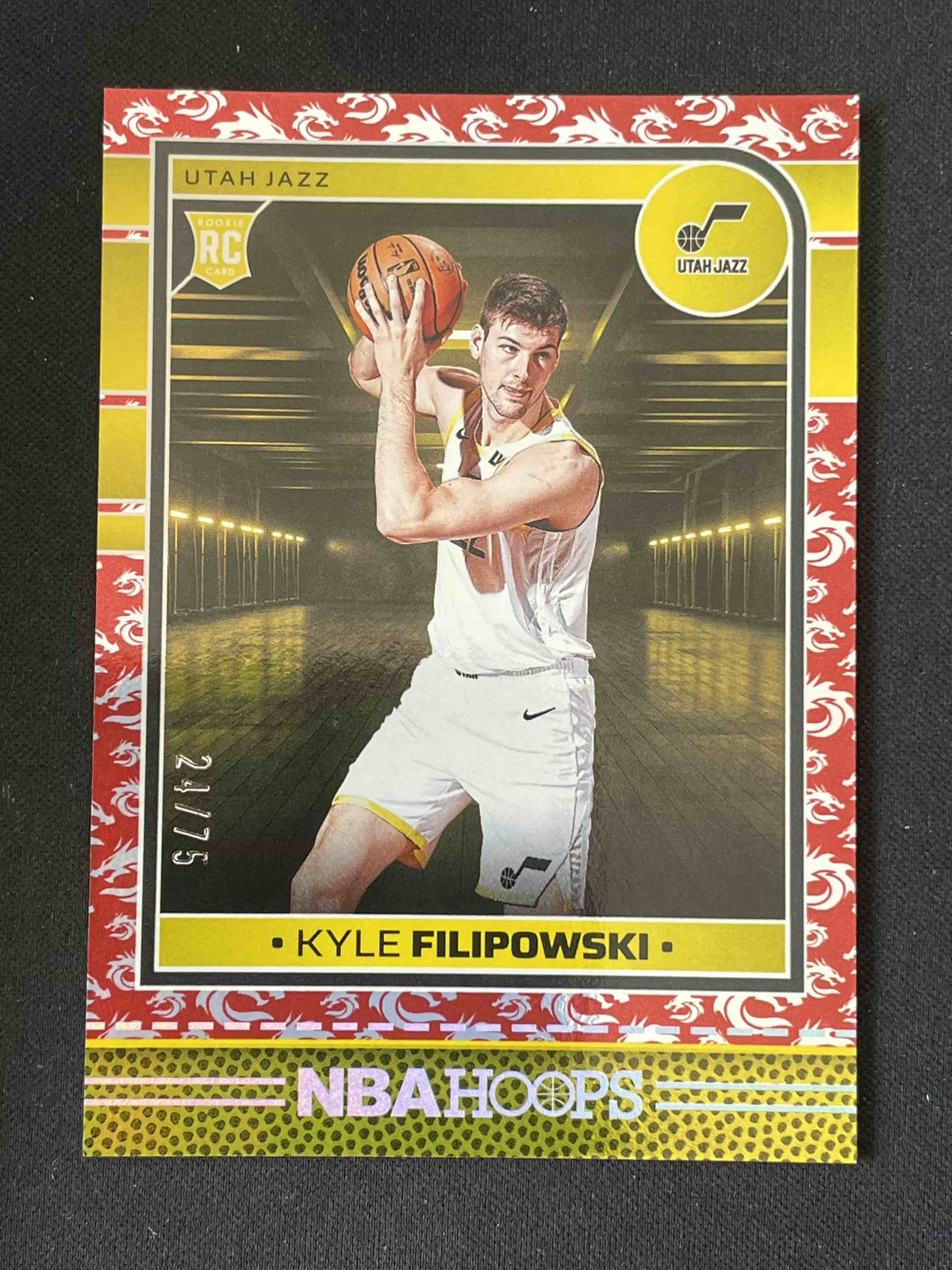 Kyle Filipowski 2024-25 Panini Hoops NBA Hoops RC Dragon Year 24/75 #262
