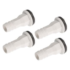 4 Pcs Air Conditioner Drain Hose Coupler Plastic Adapter for Window AC Systems