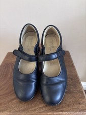 Primigi Girls Black Leather School Shoes with  Strap Size 35