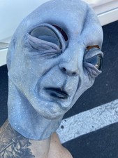 Vintage Halloween Latex Rubber Alien Mask Illusions Mexico 1997 Whole Head Decor