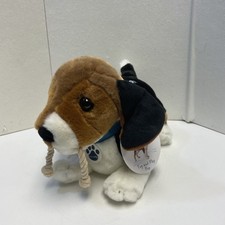Nintendo Nintendogs Tug  Play Pup Beagle Dog Plush Stuffed Animal 14  2007 New