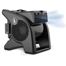 Professional Pivoting Fan, 375 CFM, 3 Speeds, Black