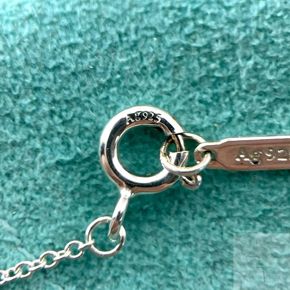 Authentic Tiffany & Co. Rare Horseshoe Necklace Silver 925 15.7