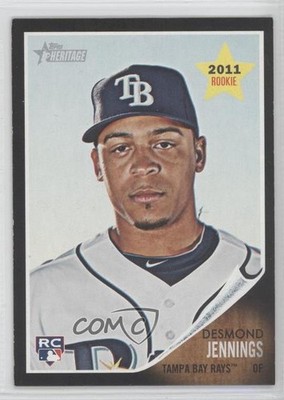 2011 Topps Heritage Chrome Retail Black Border Desmond Jennings Rookie RC b3e