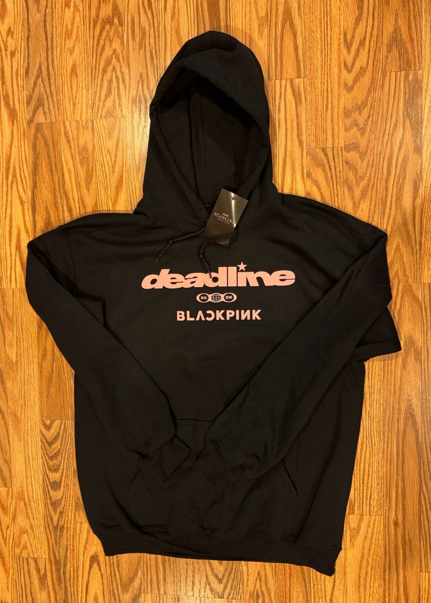 BLACKPINK K-POP Deadline World Tour 25-26 Black Hoodie OFFICIAL