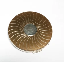 Vintage Sterling Silver Elgin American 3.75" Vanity Powder Compact 1950's NOS