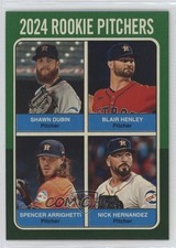 2024 Topps Heritage High Number Green Border Shawn Dubin Spencer Arrighetti 05ns