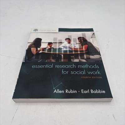 Essential Research Methods for Social Work 4th Ed Rubin Babbie Discounted H6-11