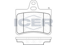 Bremsbelagsatz Hinten Citroen-System für Citroen C5 I DC Break DE II RC 01-08