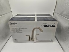 NEW Kohler Sundae Bathroom Sink Faucet Vibrant Brushed Nickel K-R28796-4D-BN