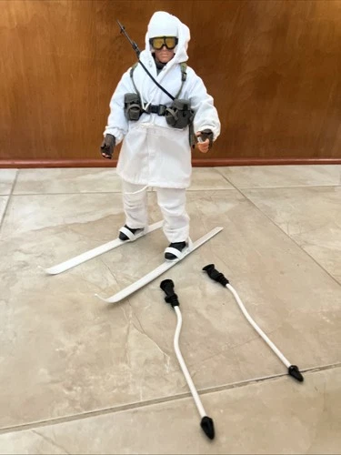 Custom 1/6 Figure 12” Scale Kitbash Gi Joe Winter Arctic Brigade Snow Ski Skier