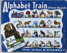 Melissa  Doug Alphabet Train Jumbo Floor Puzzle Letters and Animals 10 FT Long