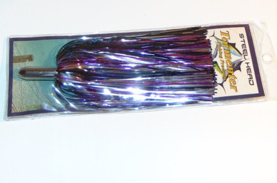 Tormenter Steel Head Big Game Trolling FISHING LURE Tuna,Mahi Wahoo Purple Silve