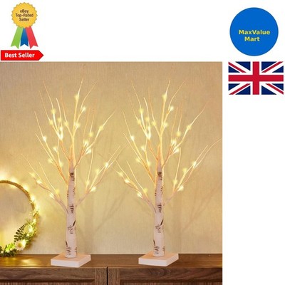 Vielseitiges 2er Set LED Birkenbäume - 60CM Zweig Lichter für Zuhause & Feiern