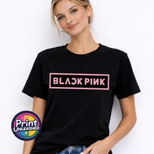 BLACKPINK T-Shirt KPOP Band Graphic Tee Black Pink Unisex Top Kids Teen Adult