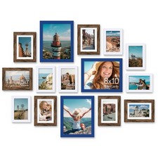 15 Pack Picture Frames Collage Wall Decor, Multi Sizes Including 3pcs 8x10, 6...