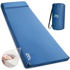 Self Inflating Sleeping Pad for Camping 3.1" Ultra-Thick Memory Foam Camping ...