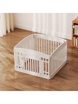 Plastic Dog Playpen 4/6-Panel 24'' Expandable & Durable Pet Fence For
