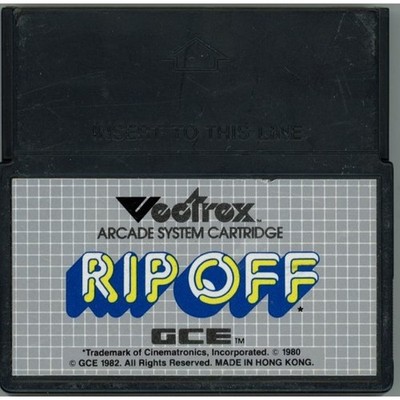 MB Vectrex - Rip Off - nur Modul