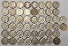 Roll of 50 Silver Roosevelt Dimes $5 Face Value 90% Silver Coins Mixed Dates LR8
